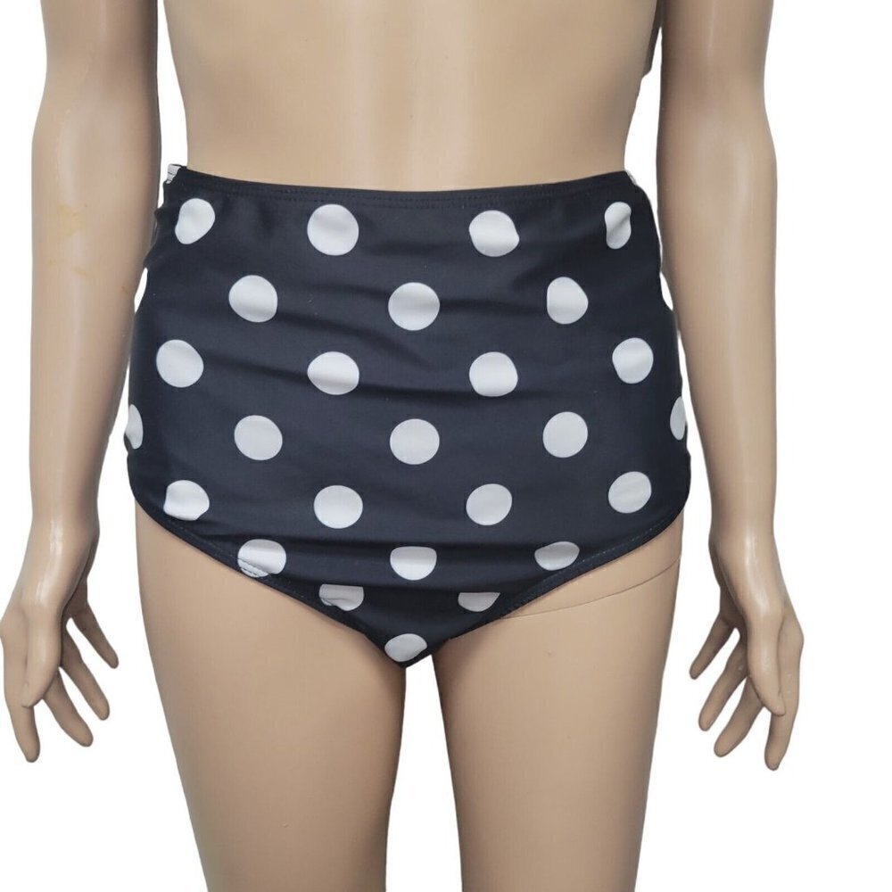 Women's Unbranded Polka-dot Bikini Bottoms.  Size Large.  Excellent Condition...